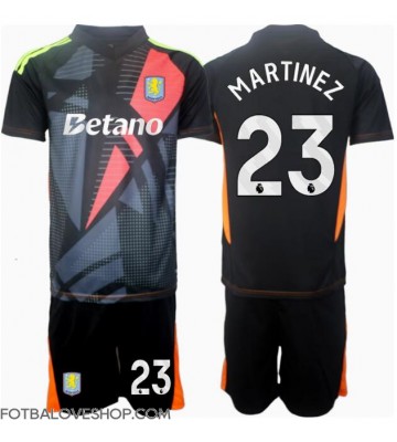 Aston Villa Emiliano Martinez #23 Brankářské Dětské Venkovní Dres 2024-25 Krátký Rukáv (+ trenýrky)